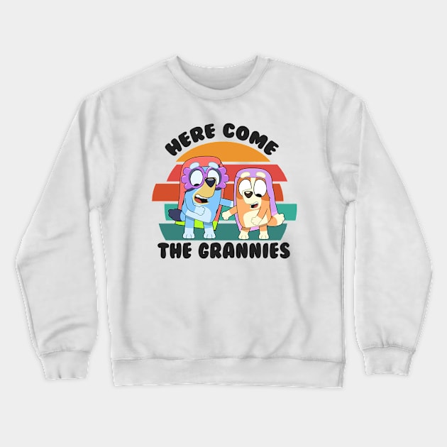 Here Come Dance The Grannies Crewneck Sweatshirt by Radenpatah